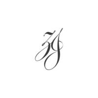 GZ, ZG, G AND Z Abstract initial monogram letter alphabet logo design vector