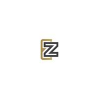 Alphabet letters Initials Monogram logo EZ, ZE, E and Z vector