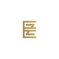 Alphabet letters Initials Monogram logo EZ, ZE, E and Z vector