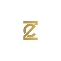letras del alfabeto iniciales monograma logo ez, ze, e y z vector