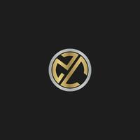 CZ, ZC, C AND Z Abstract initial monogram letter alphabet logo design vector