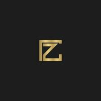 CZ, ZC, C AND Z Abstract initial monogram letter alphabet logo design vector