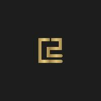 CZ, ZC, C AND Z Abstract initial monogram letter alphabet logo design vector
