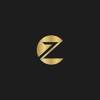 CZ, ZC, C AND Z Abstract initial monogram letter alphabet logo design vector