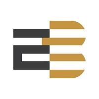 Alphabet letters Initials Monogram logo BZ, ZB, Z and B vector