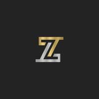 Alphabet Initials logo ZY, YZ, Z and Y vector