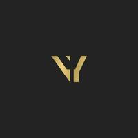 VY, YV, V AND Y Abstract initial monogram letter alphabet logo design vector