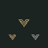 VY, YV, V AND Y Abstract initial monogram letter alphabet logo design vector