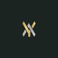 VY, YV, V AND Y Abstract initial monogram letter alphabet logo design vector