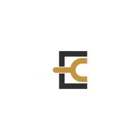 Alphabet letters Initials Monogram logo EY, YE, E and Y vector