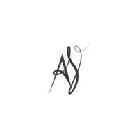 Alphabet letters Initials Monogram logo AY, YA, A and Y vector