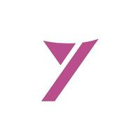 Initial letter y logo vector design template