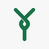 Initial letter y logo vector design template