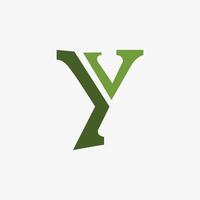 Initial letter y logo vector design template