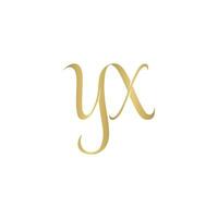 YX, XY, X AND Y Abstract initial monogram letter alphabet logo design vector