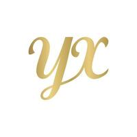 YX, XY, X AND Y Abstract initial monogram letter alphabet logo design vector