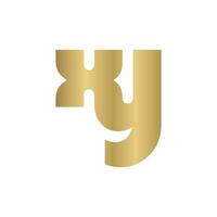 yx, xy, X y y resumen inicial monograma letra alfabeto logo diseño vector