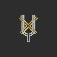 YX, XY, X AND Y Abstract initial monogram letter alphabet logo design vector