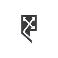 Alphabet Initials logo XE, EX, E and X vector
