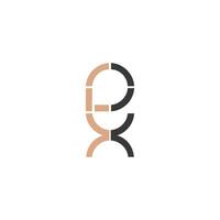 Alphabet Initials logo XE, EX, E and X vector