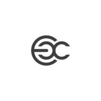 Alphabet Initials logo XE, EX, E and X vector