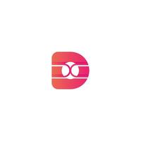 DX, XD, D AND X Abstract initial monogram letter alphabet logo design vector