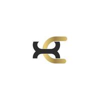 Alphabet letters Initials Monogram logo XC, CX, X and C vector