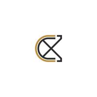 Alphabet letters Initials Monogram logo XC, CX, X and C vector