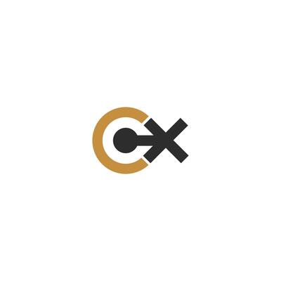 Alphabet letters Initials Monogram logo XC, CX, X and C