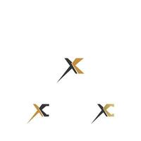 Alphabet letters Initials Monogram logo XC, CX, X and C vector
