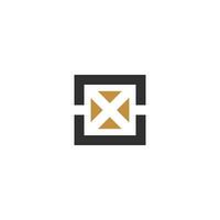 Alphabet letters Initials Monogram logo XC, CX, X and C vector