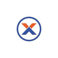 Initial letter x logo design template vector