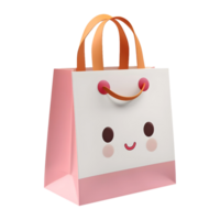 AI generated 3D Rendering of a Colorful Shopping Bag on Transparent Background - Ai Generated png
