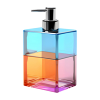 ai gerado 3d Renderização do uma água ou perfume garrafa em transparente fundo - ai gerado png