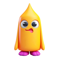 AI generated 3D Rendering of a Funny Cartoon Character on Transparent Background - Ai Generated png