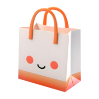 AI generated 3D Rendering of a Colorful Shopping Bag on Transparent Background - Ai Generated png