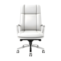 White Office Chair on Transparent background - Ai Generated png