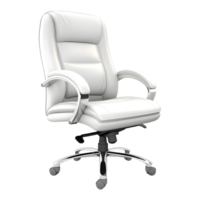 White Office Chair on Transparent background - Ai Generated png