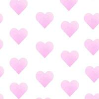 Hearts seamless background. Pink heart pattern. vector template for valentine's day