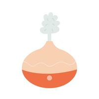 Electric oil diffuser flat vector illustration