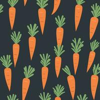 Carrot cartoon pattern illustration vector