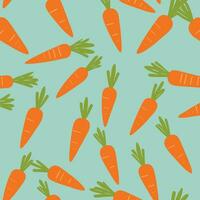 Carrot cartoon pattern illustration vector