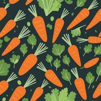 Carrot cartoon pattern illustration vector