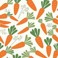 Carrot cartoon pattern illustration vector