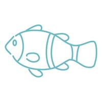 fish for a toddlers coloring book illustration vector