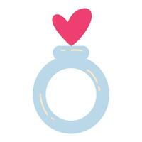 ring valentine's day design elements vector