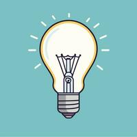 Light bulb idea creative thinking concept design vector