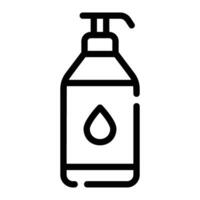 sanitizer Line Icon Background White vector