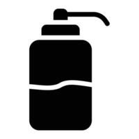 liquid soap Glyph Icon Background White vector