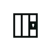 Prison icon isolated on white background vector